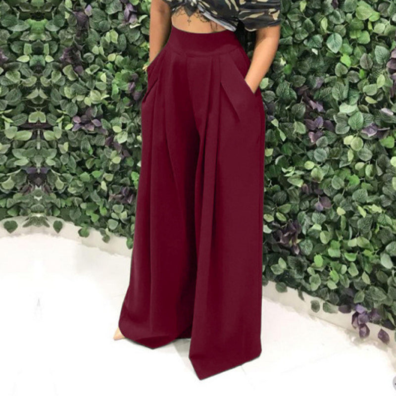 🎨✨50 % Rabatt！✨ Elegante Hochtaillierte Damenhose – Stilvoll, Fließend & Komfortabel! ✨
