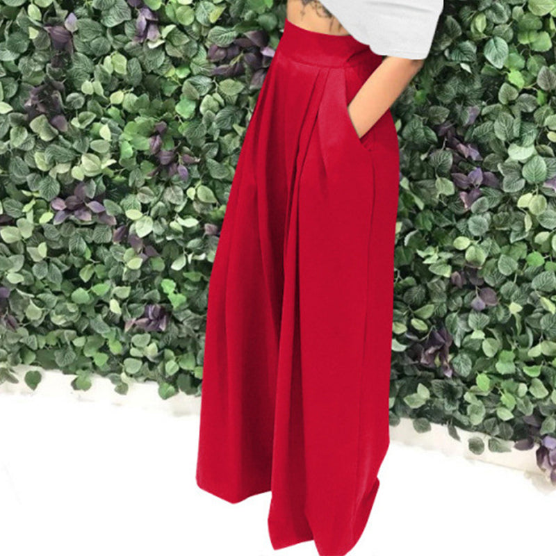 🎨✨50 % Rabatt！✨ Elegante Hochtaillierte Damenhose – Stilvoll, Fließend & Komfortabel! ✨