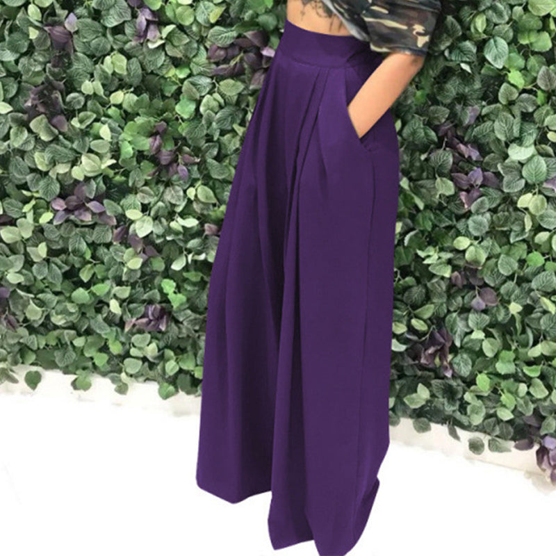🎨✨50 % Rabatt！✨ Elegante Hochtaillierte Damenhose – Stilvoll, Fließend & Komfortabel! ✨