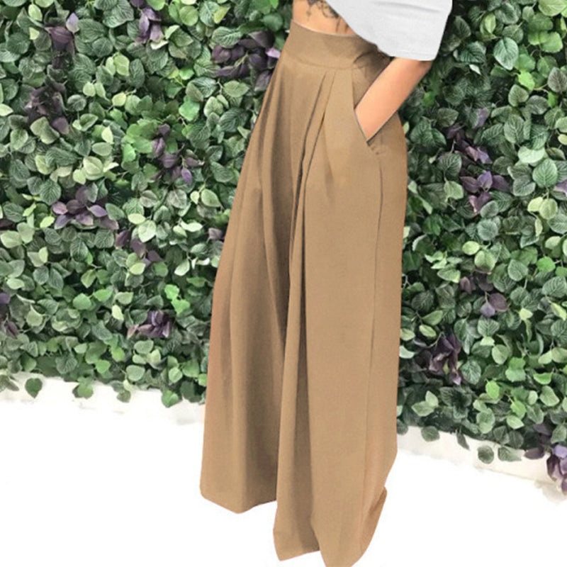 🎨✨50 % Rabatt！✨ Elegante Hochtaillierte Damenhose – Stilvoll, Fließend & Komfortabel! ✨