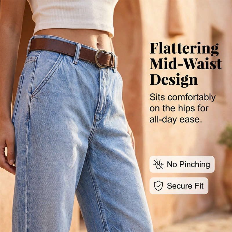 👖 LIMITED-TIME 50% RABATT! ✨ Damen-Jeans – Hohe Taille, Verkürzt, Weit ✨