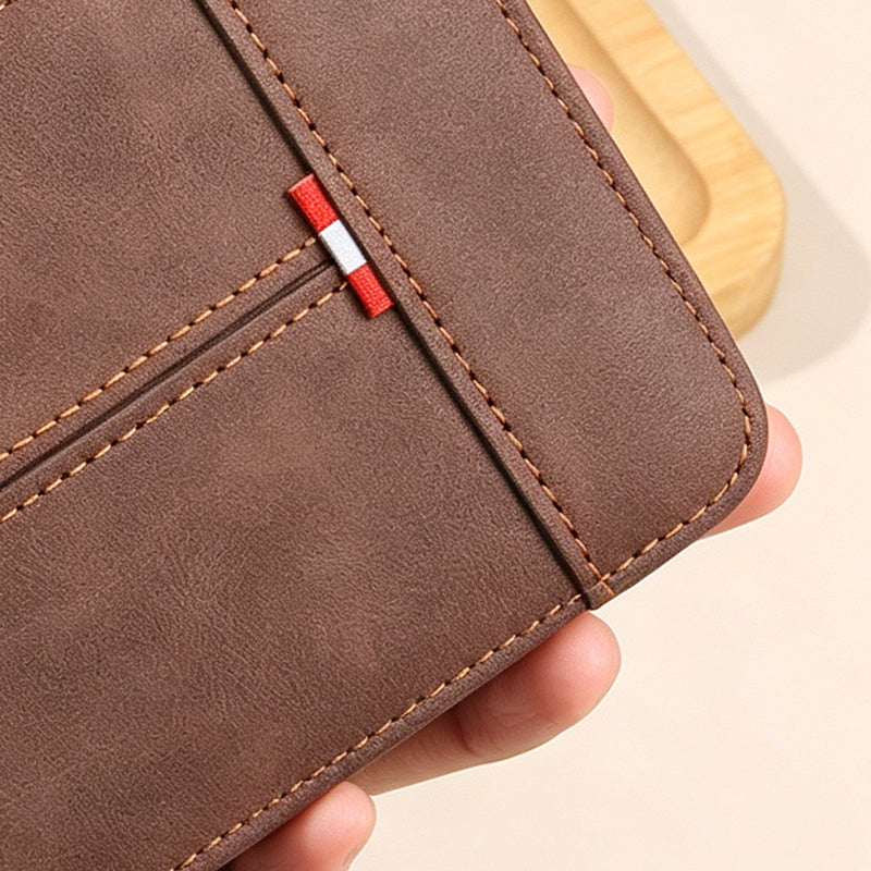 👛 BEFRISTETES ANGEBOT: 50% RABATT! ✨ Herren PU-Leder Geldbörse – Rundum-Reißverschluss, 4 Farben, 11,5x9,5 cm 🤵