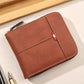 👛 BEFRISTETES ANGEBOT: 50% RABATT! ✨ Herren PU-Leder Geldbörse – Rundum-Reißverschluss, 4 Farben, 11,5x9,5 cm 🤵
