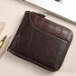 👛 BEFRISTETES ANGEBOT: 50% RABATT! ✨ Herren PU-Leder Geldbörse – Rundum-Reißverschluss, 4 Farben, 11,5x9,5 cm 🤵