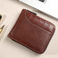 👛 BEFRISTETES ANGEBOT: 50% RABATT! ✨ Herren PU-Leder Geldbörse – Rundum-Reißverschluss, 4 Farben, 11,5x9,5 cm 🤵