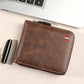 👛 BEFRISTETES ANGEBOT: 50% RABATT! ✨ Herren PU-Leder Geldbörse – Rundum-Reißverschluss, 4 Farben, 11,5x9,5 cm 🤵