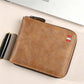 👛 BEFRISTETES ANGEBOT: 50% RABATT! ✨ Herren PU-Leder Geldbörse – Rundum-Reißverschluss, 4 Farben, 11,5x9,5 cm 🤵