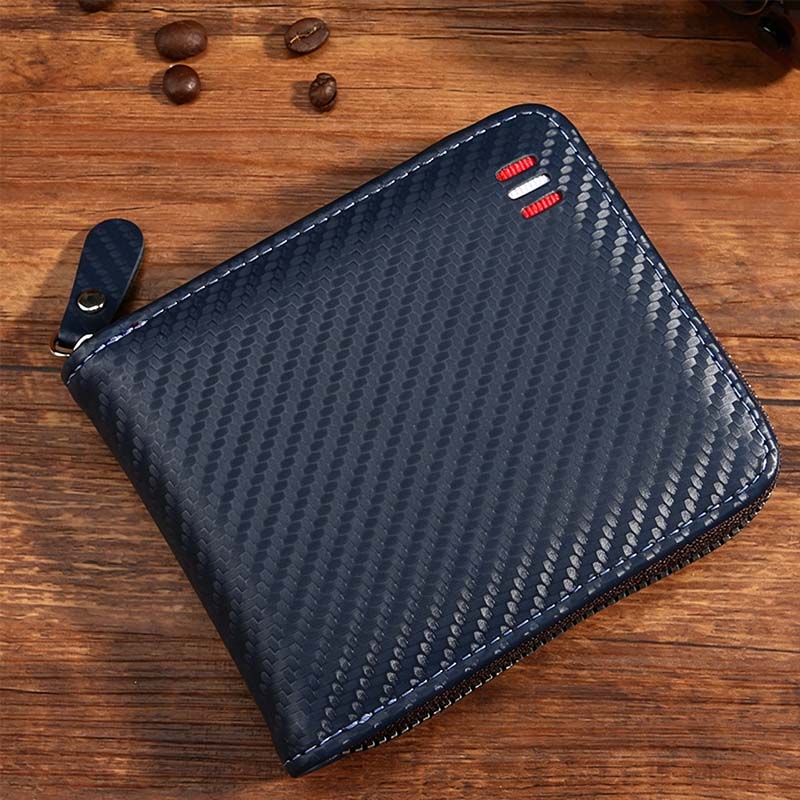 👛 BEFRISTETES ANGEBOT: 50% RABATT! ✨ Herren PU-Leder Geldbörse – Rundum-Reißverschluss, 4 Farben, 11,5x9,5 cm 🤵