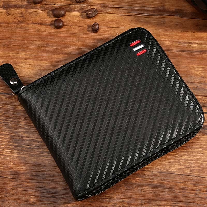 👛 BEFRISTETES ANGEBOT: 50% RABATT! ✨ Herren PU-Leder Geldbörse – Rundum-Reißverschluss, 4 Farben, 11,5x9,5 cm 🤵
