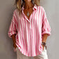 Lässiges gestreiftes Pullover-Shirt für Damen
