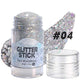 📢📢50 % Rabatt!!🥳 💞2+1 GRATIS!! 🎁✨Vielseitiger Glitzer-Gel-Stick mit grobem Glitzer – Einfache Anwendung für einen strahlenden Look 💖