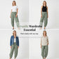 Damen Freizeit Harem-Hose aus Leinen-Mischung
