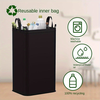 Klappbarer Recyclingbehälter mit Deckel für Küche und Zuhause