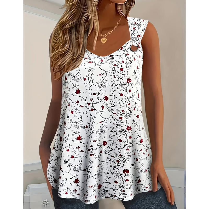 💞 Über 100.000 verkauft – der beliebteste Hit – jetzt zum halben Preis！Sommer-Tanktop für Damen mit Blumenmuster