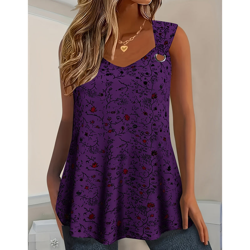 💞 Über 100.000 verkauft – der beliebteste Hit – jetzt zum halben Preis！Sommer-Tanktop für Damen mit Blumenmuster