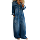 📢📢50%Rabatt!!!🎉👖 Damen-Jumpsuit aus Denim mit langen Ärmeln – Lässig, bequem & vielseitig – Perfekt für jeden Tag & jeden Look – Jetzt -50%! versandfrei