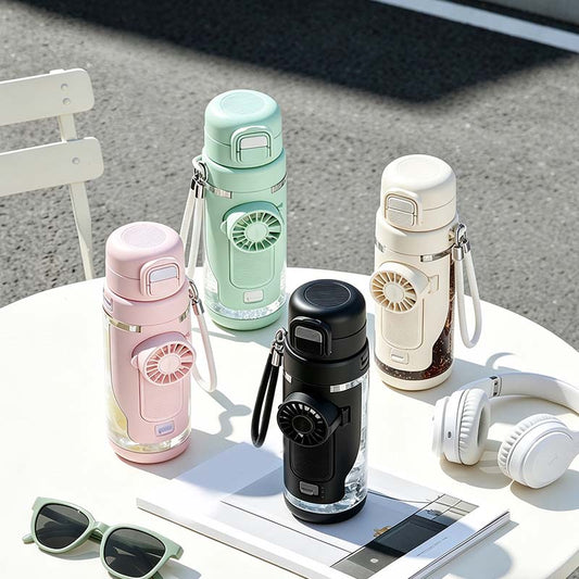 Tragbare Kühlflasche mit Ventilator