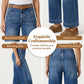 👖Damenjeans mit hoher Taille und geradem Bein✨