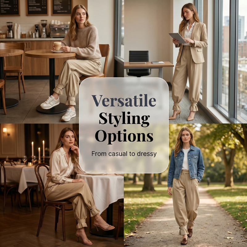 👖 50% RABATT! 🎉 Damen Laternen-Hose mit Falten & Rüschenabschlüssen – Leicht & luftig – Perfekt für Sommer, Strand oder einen romantischen Boho-Look – feminin und bequem 🌸