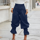 👖 50% RABATT! 🎉 Damen Laternen-Hose mit Falten & Rüschenabschlüssen – Leicht & luftig – Perfekt für Sommer, Strand oder einen romantischen Boho-Look – feminin und bequem 🌸