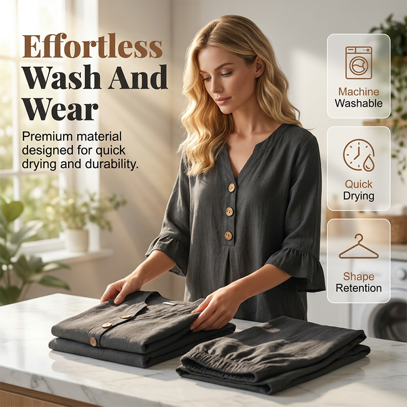 🍃 Fühlt sich an wie eine zweite Haut! Unser ultra-leichtes & atmungsaktives Homewear-Set