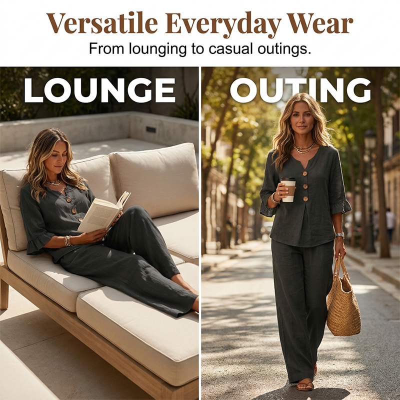 🍃 Fühlt sich an wie eine zweite Haut! Unser ultra-leichtes & atmungsaktives Homewear-Set