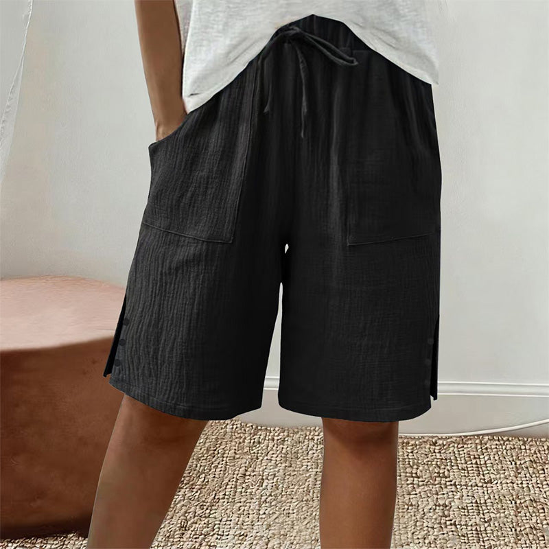 👖 Sommer-Shorts mit seitlichem Knopfdetail – stylischer Hingucker & bequem für heiße Tage