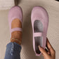👟🌬️ Damen atmungsaktive Strick-Flats – Weich und atmungsaktiv, bequem auch nach langen Spaziergängen – Nachnahme ✅