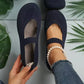 👟🌬️ Damen atmungsaktive Strick-Flats – Weich und atmungsaktiv, bequem auch nach langen Spaziergängen – Nachnahme ✅