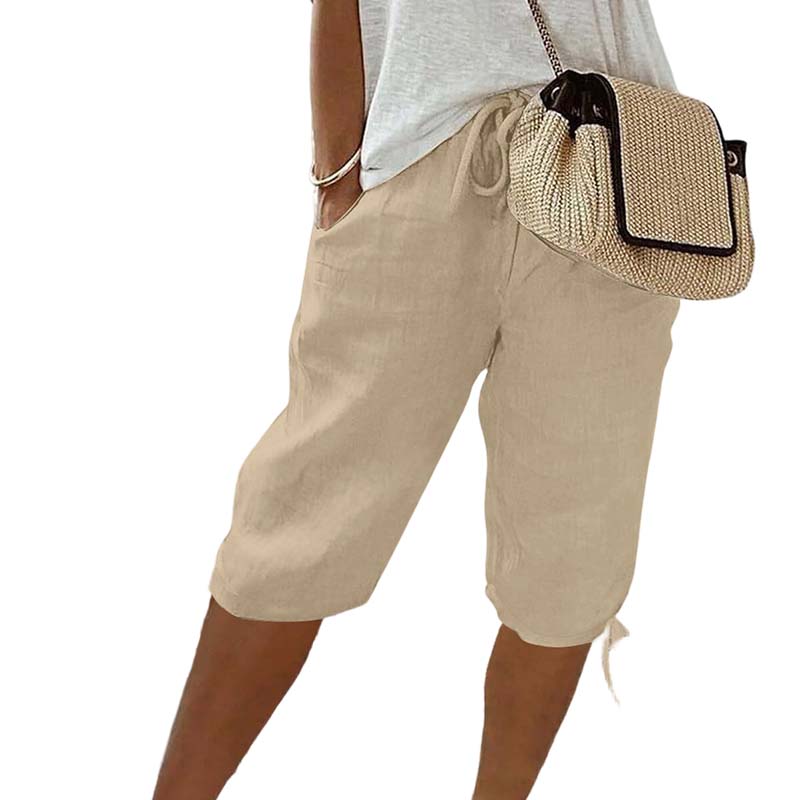 👖🌬️ Lässige Caprihosen mit Kordelzug und Taschen