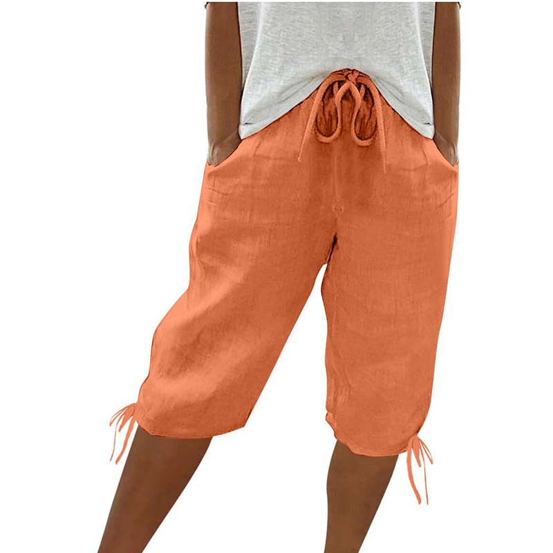 👖🌬️ Lässige Caprihosen mit Kordelzug und Taschen