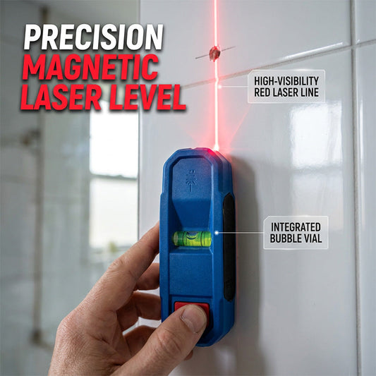 3-in-1 Magnetischer Laser-Wasserwaage & Balkensucher