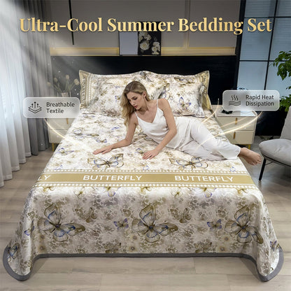 3-Piece Cooling Summer Bed Sheet Set