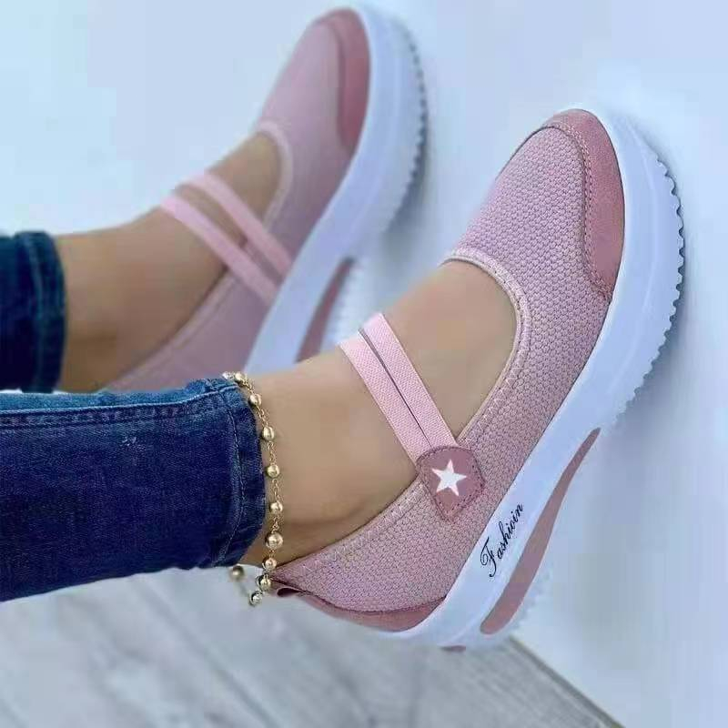 👟 Damen Breathable Mesh Slip-On Platform Sneakers – leicht, bequem & mit natürlichem Größenboost – perfekt für lange Tage