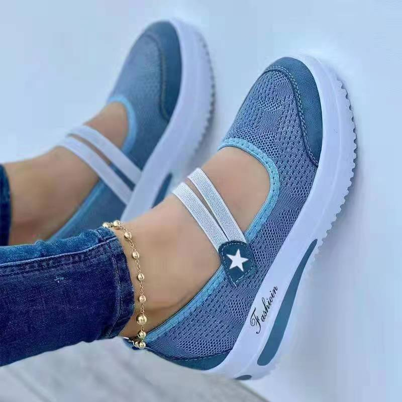 👟 Damen Breathable Mesh Slip-On Platform Sneakers – leicht, bequem & mit natürlichem Größenboost – perfekt für lange Tage