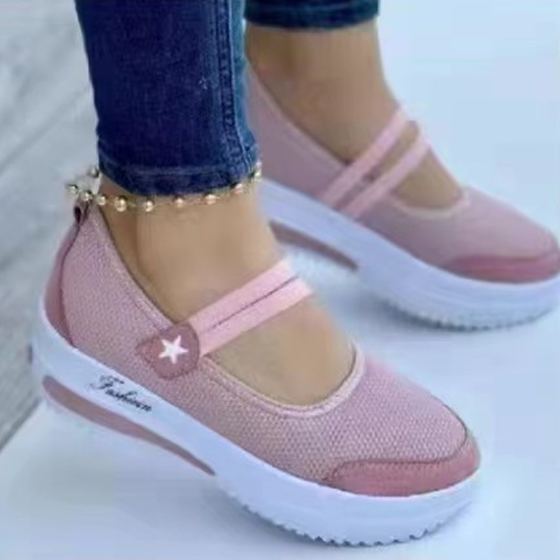 👟 Damen Breathable Mesh Slip-On Platform Sneakers – leicht, bequem & mit natürlichem Größenboost – perfekt für lange Tage