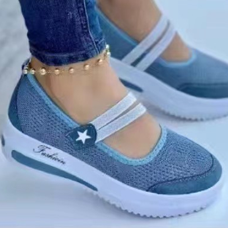 👟 Damen Breathable Mesh Slip-On Platform Sneakers – leicht, bequem & mit natürlichem Größenboost – perfekt für lange Tage