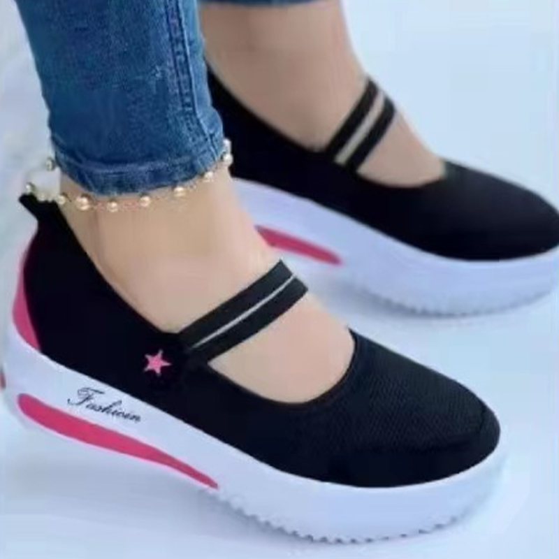 👟 Damen Breathable Mesh Slip-On Platform Sneakers – leicht, bequem & mit natürlichem Größenboost – perfekt für lange Tage
