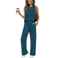 Ärmelloses Damen-Top und Hose mit Kordelzug (Set)
