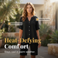 Damen Leinen V-Ausschnitt Hemd & Shorts Set