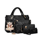 Damen vielseitiges 4-teiliges Handtaschen-Set