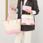 👜 4-in-1 Color-Block Tote Bag Set – das Handtaschen-Set, das jede Frau braucht – vielseitig, stylisch & perfekt für Alltag, Büro & Reisen