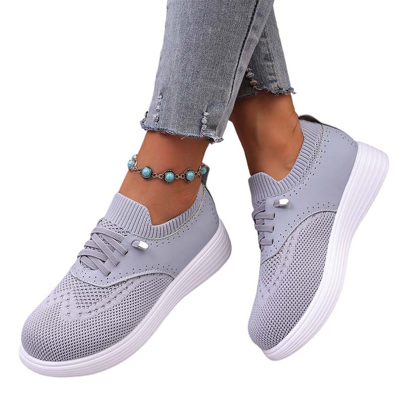 Damen atmungsaktive Mesh-Slip-On-Walking-Schuhe