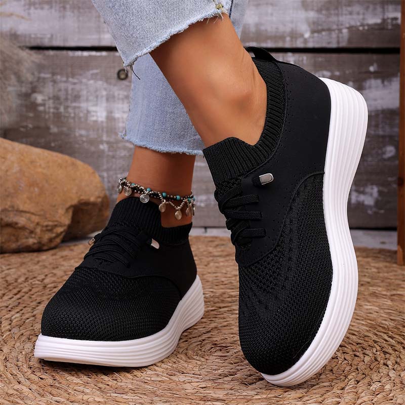 Damen atmungsaktive Mesh-Slip-On-Walking-Schuhe