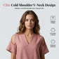 Unifarbenes Outfit aus Tunika und Hose mit lockerer Passform