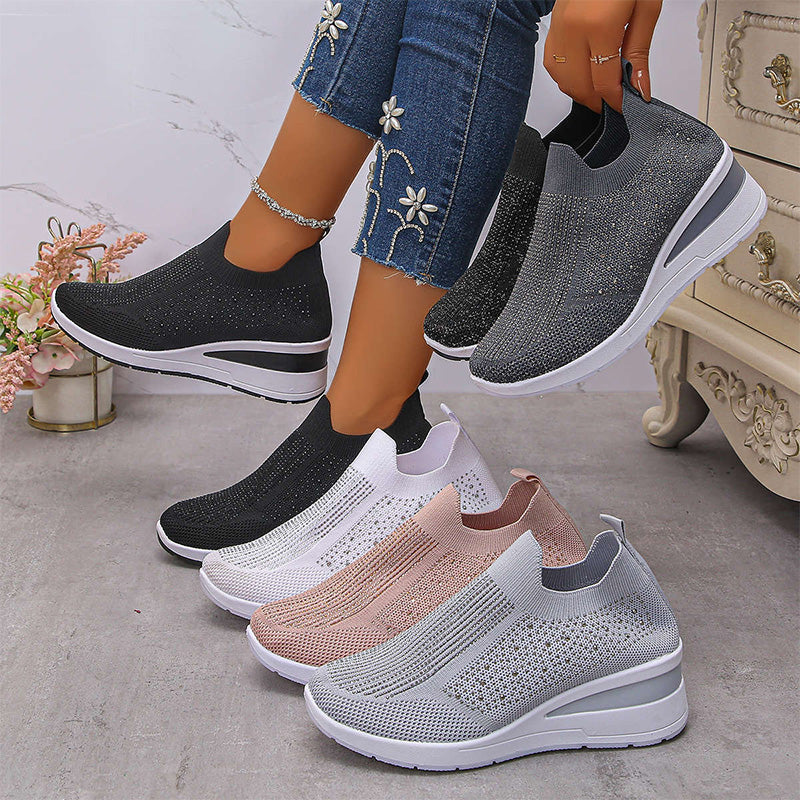 Damen atmungsaktive Strick-Wanderschuhe