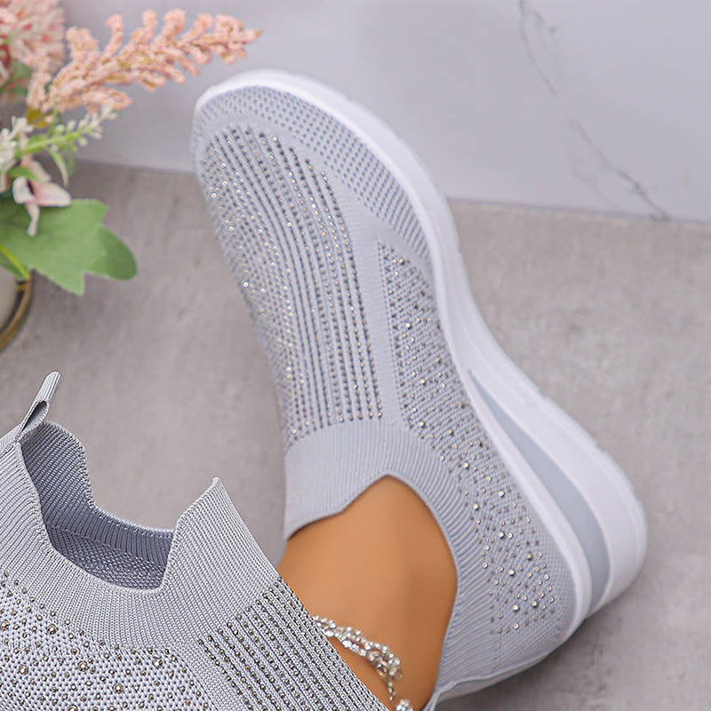 Damen atmungsaktive Strick-Wanderschuhe