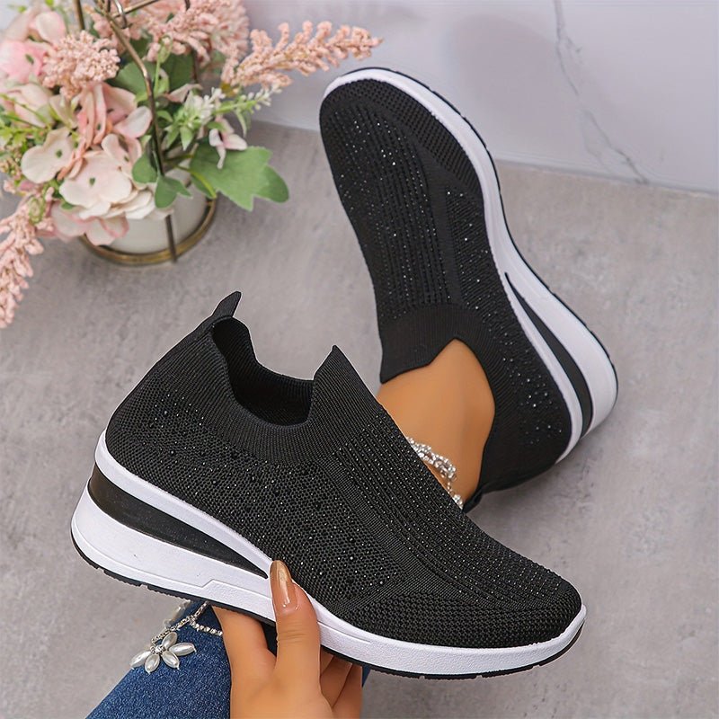 Damen atmungsaktive Strick-Wanderschuhe