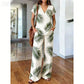 👗 50% RABATT! 💃 2-teiliges Set aus bedrucktem Oberteil & Hose für Damen – Leicht, fließend & vielseitig – Perfekt für Sommer, Strand oder Büro – stylisher 2-in-1 Look mit Komfort 🌸
