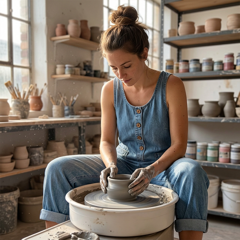 Ärmelloser Jumpsuit mit weitem Bein für Damen